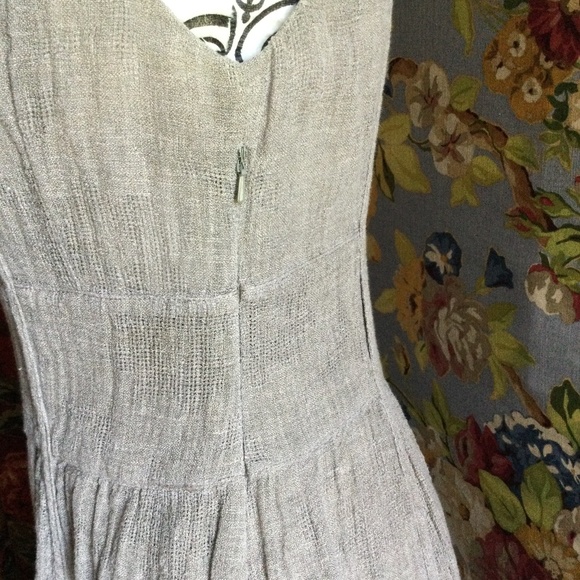 Linen Gauze Dress by Identify Tan in color size 4 - Picture 8 of 14